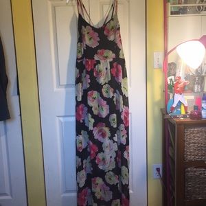 Strappy Floral Maxi Dress
